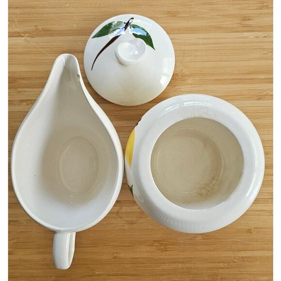 Vintage Golden Jasmine Hand Painted Creamer and Sugar Bowl - Picture 8 of 10